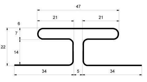 Профиль H соединительный двухслойный Grand Line Классика Салатовый - 2