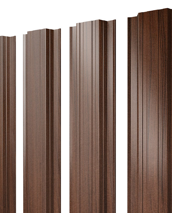 Штакетник Прямоугольный Grand Line Choco Wood - 1