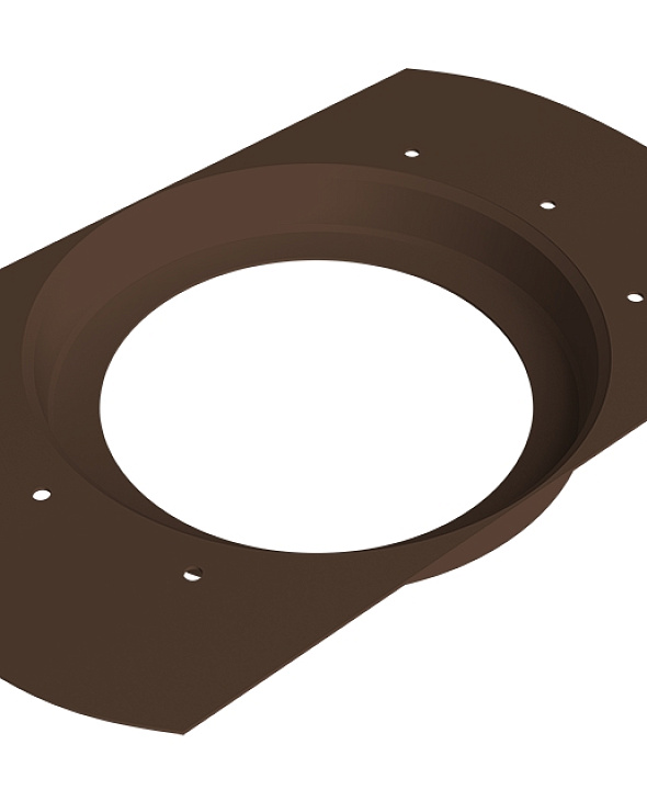 Воронка врезная круглая Vortex RAL 8017 шоколад - 1