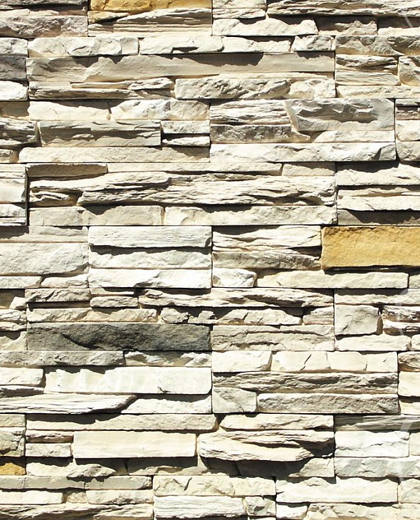 Искусственный камень для навесных фасадов White Hills Кросс Фелл Белый - 1
