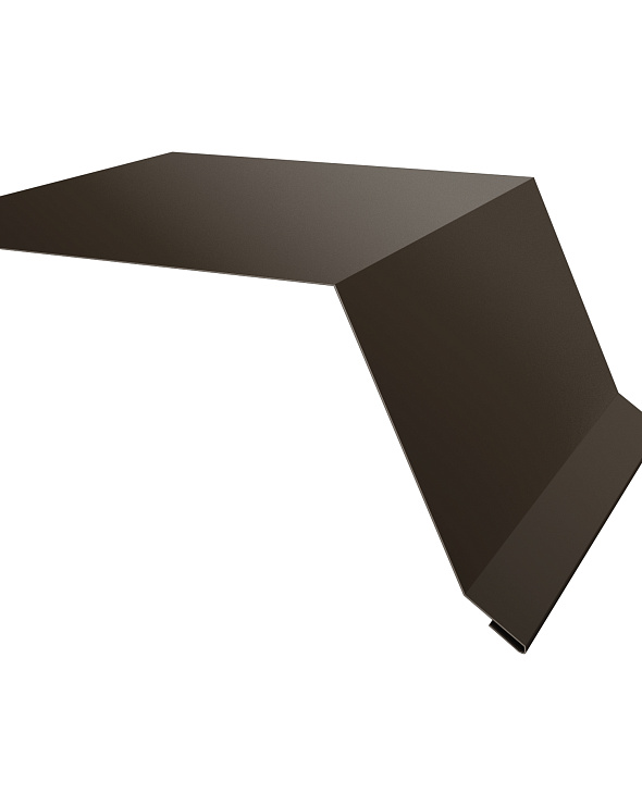 Доборные элементы Grand Line Планка капельник RR 32 темно-коричневый (близкий RAL 8019) - 1