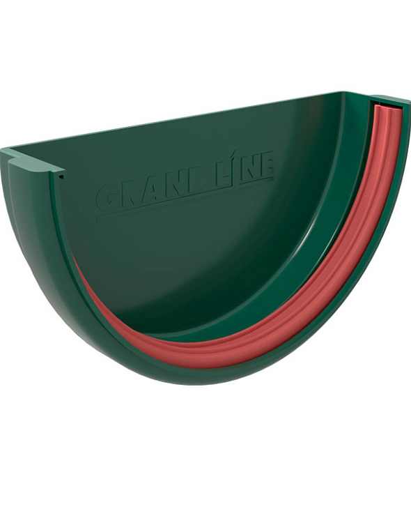 Заглушка желоба Grand Line Классика (120/90) RAL 6005 зеленый мох - 1
