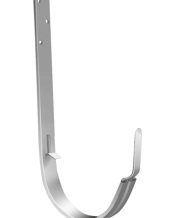 Кронштейн желоба металлический Grand Line Классика (120/90) Дизайн (135/90) RAL 9003 сигнальный белый - 1
