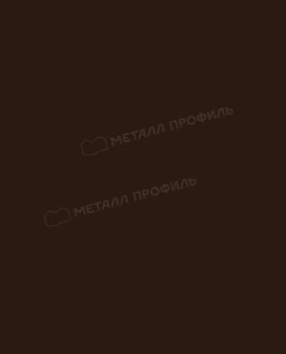 Планка сегментная торцевая МЕТАЛЛ ПРОФИЛЬ RAL8017 - 3