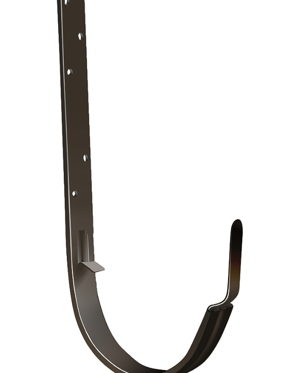 Кронштейн желоба металлический Grand Line Классика (120/90) Дизайн (135/90) RR 32 темно-коричневый (близкий RAL 8019) - 1