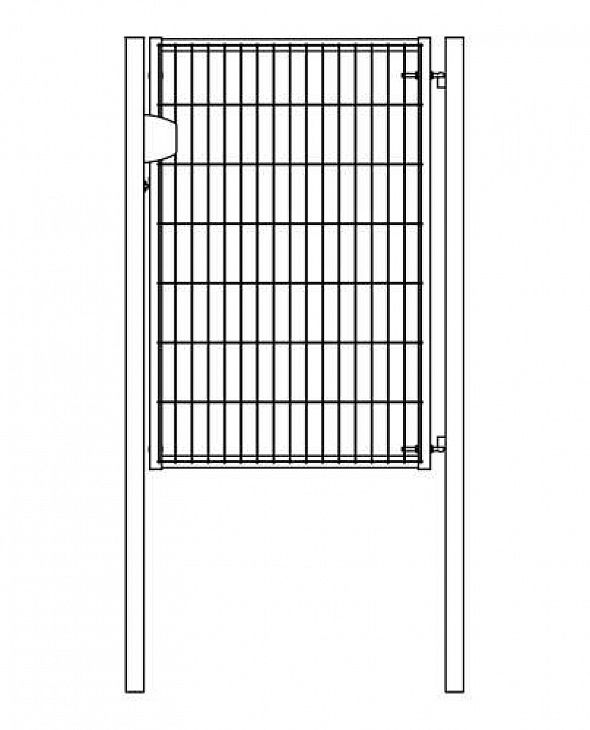 Калитка Grand Line Light  RAL 6005 зеленый мох - 1