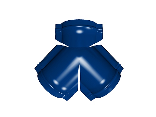 Доборные элементы Grand Line Тройник Y малого конька полукруглого RAL 5002 ультрамариново-синий