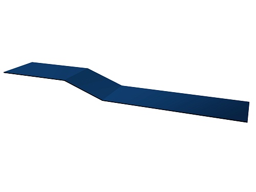 Доборные элементы Grand Line Планка крепежная фальц RAL 5005 сигнальный синий