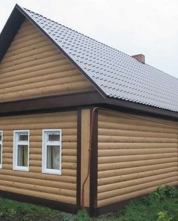 Металлический сайдинг Grand Line Блок-хаус new Nordic Wood - 3