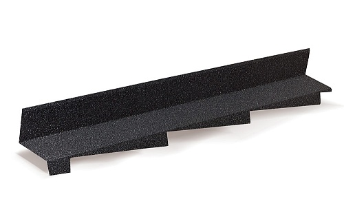 Доборные элементы AeroDek Планка примыкания левая AeroDek Robust черный бриллиант