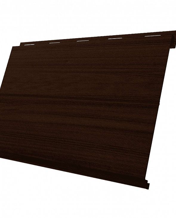 Металлический сайдинг Grand Line Вертикаль Line Choco Wood - 1