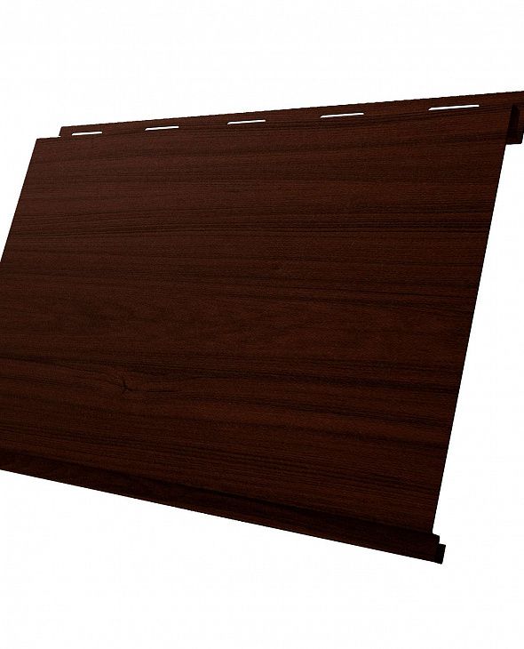 Металлический сайдинг Grand Line Classic Вертикаль Choco Wood - 1