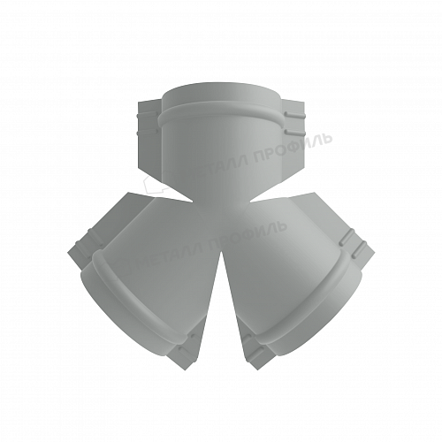 Тройник для круглого конька МЕТАЛЛ ПРОФИЛЬ RAL9006