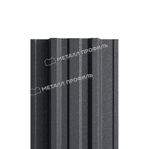 Штакетник металлический прямой МЕТАЛЛ ПРОФИЛЬ TRAPEZE Grey (Серый)