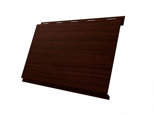 Металлический сайдинг Grand Line Classic Вертикаль Coffee Wood