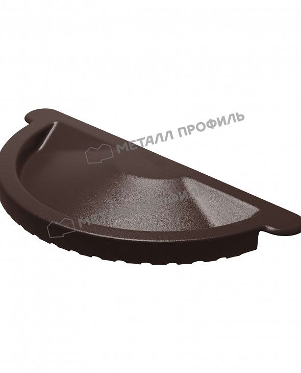 Заглушка желоба GS lite RAL8017 - 1