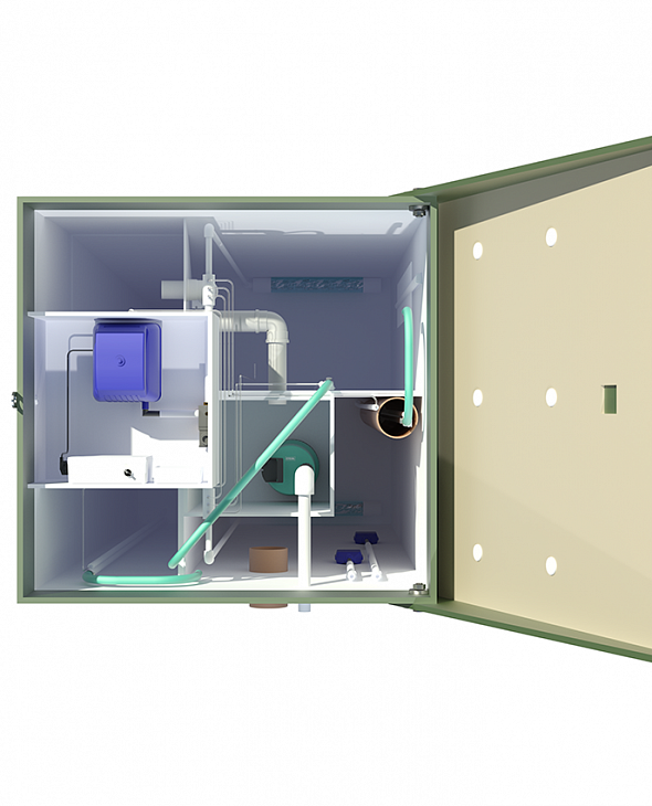Септик с одним компрессором на 9 чел. ТОПОЛ-ЭКО - 2