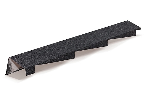 Доборные элементы AeroDek Планка фронтонная левая AeroDek Robust черный бриллиант