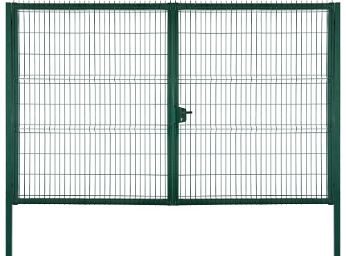 Ворота распашные Grand Line Profi / Medium RAL 6005 зеленый мох