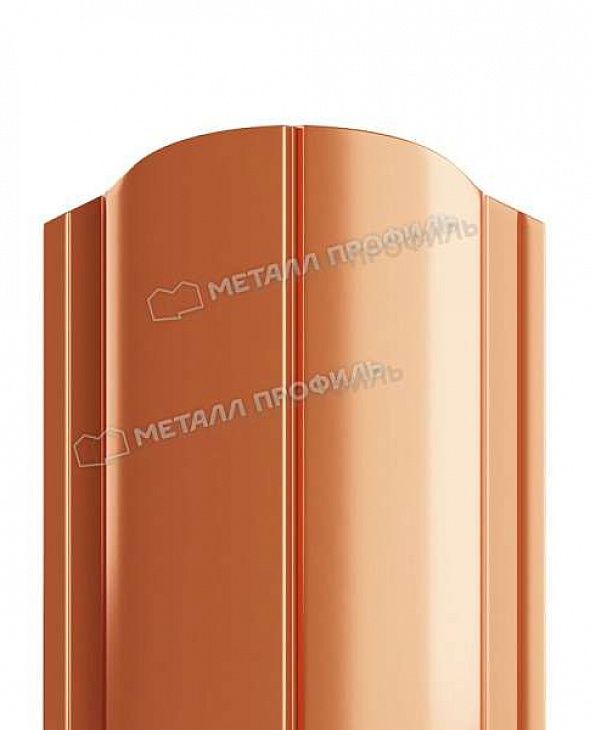 Штакетник металлический закругленный МЕТАЛЛ ПРОФИЛЬ ELLIPSE Copper (Медный) - 1