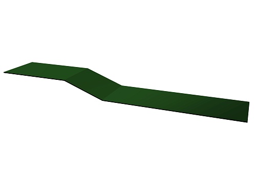Доборные элементы Grand Line Планка крепежная фальц RAL 6005 зеленый мох