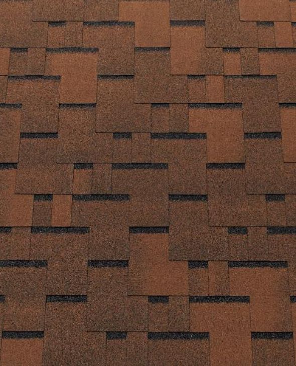 Гибкая черепица Tegola TOP SHINGLE Футуро Коричневый - 1