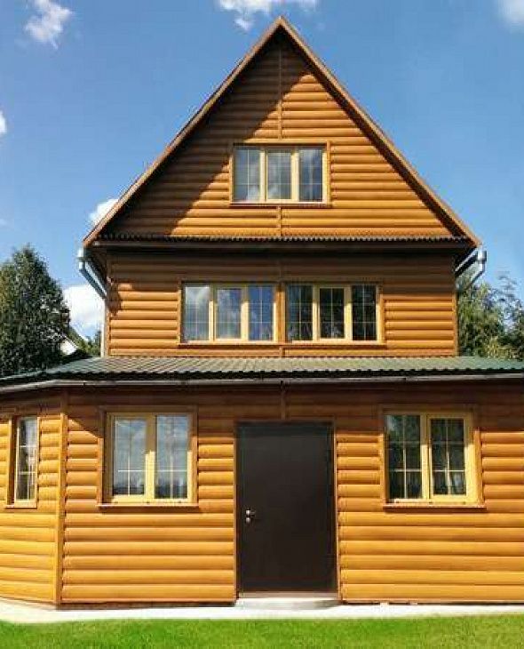 Металлический сайдинг Grand Line Блок-хаус new Nordic Wood - 7