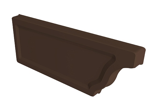 Заглушка желоба Vortex Project RAL 8017 шоколад