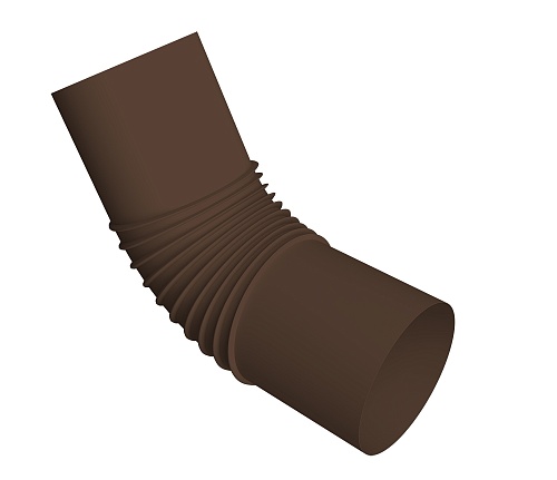 Колено стока трубы Vortex Project Mix RAL 8017 шоколад