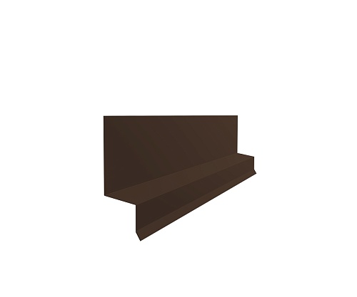 Доборные элементы Grand Line Отлив верхний фальц RR 887 шоколадно-коричневый