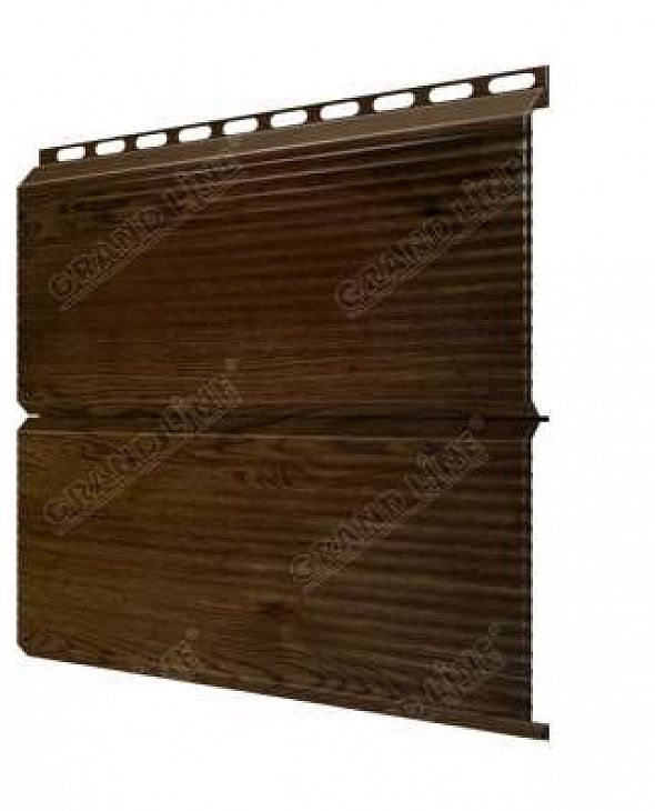 Металлический сайдинг Grand Line Эко брус Gofr Antique Wood - 1