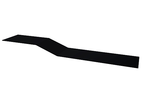 Доборные элементы Grand Line Планка крепежная фальц RR 33 черный (близкий RAL 9004)