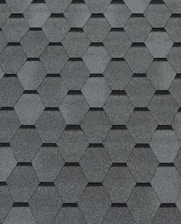 Гибкая черепица Tegola TOP SHINGLE Смальто Серый - 1