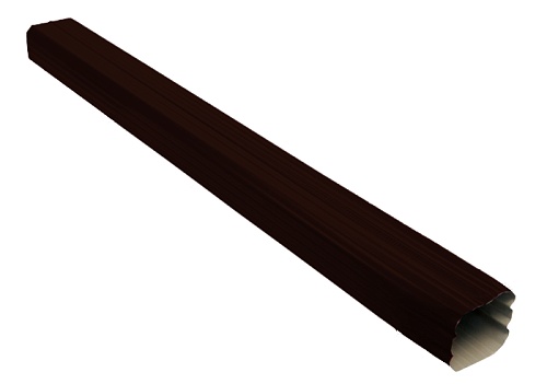 Труба прямоугольная Vortex RR 32 темно-коричневый (близкий RAL 8019)